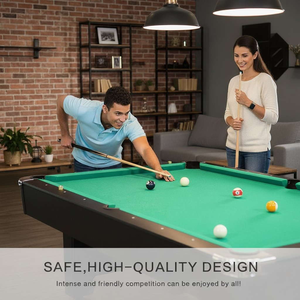 Toronto GP009 Billiard Table Green 7FT GP009-GRN view 3