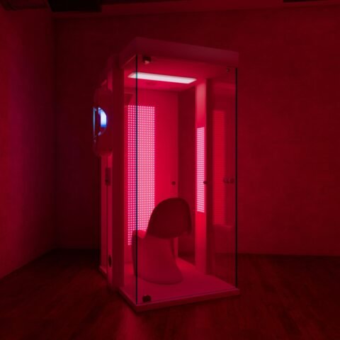 HaloTherapy Salt & Red Light Therapy Cabin 1 Person HALO-RED-500