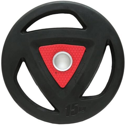 Harley Fitness Rubber Coated Olympic Weight Plate Black 15 Kg HAR-PLT-15-00Kg