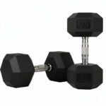 AC Ex Display Hex Rubber Dumbbell Pair view 2