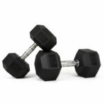 AC Ex Display Hex Rubber Dumbbell Pair view 3