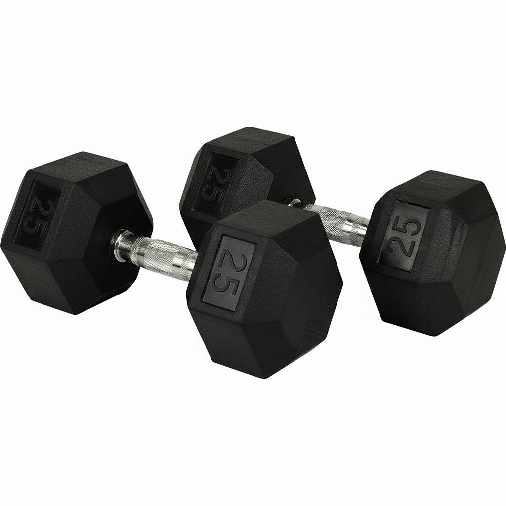 AC Ex Display Hex Rubber Dumbbell Pair view 4