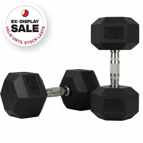 AC Hex Rubber Dumbbell Pair 42.5 Kg HEX-42-5-DUP