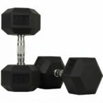 AC Hex Rubber Dumbbell Pair 42.5 Kg HEX-42-5-DUP view 2