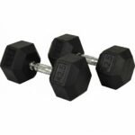 AC Hex Rubber Dumbbell Pair 42.5 Kg HEX-42-5-DUP view 4