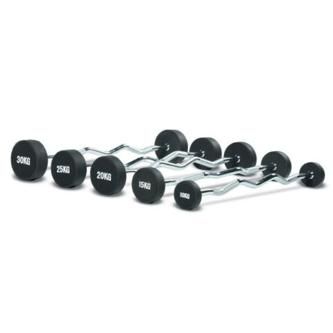 Harley Fitness Straight & Curl Barbell Set With Rack 10-30 Kg HRY-CL-ST-RAK