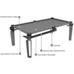 Stag Iconic Model X Outdoor Billiard Table Ex-Display Grade A view 3