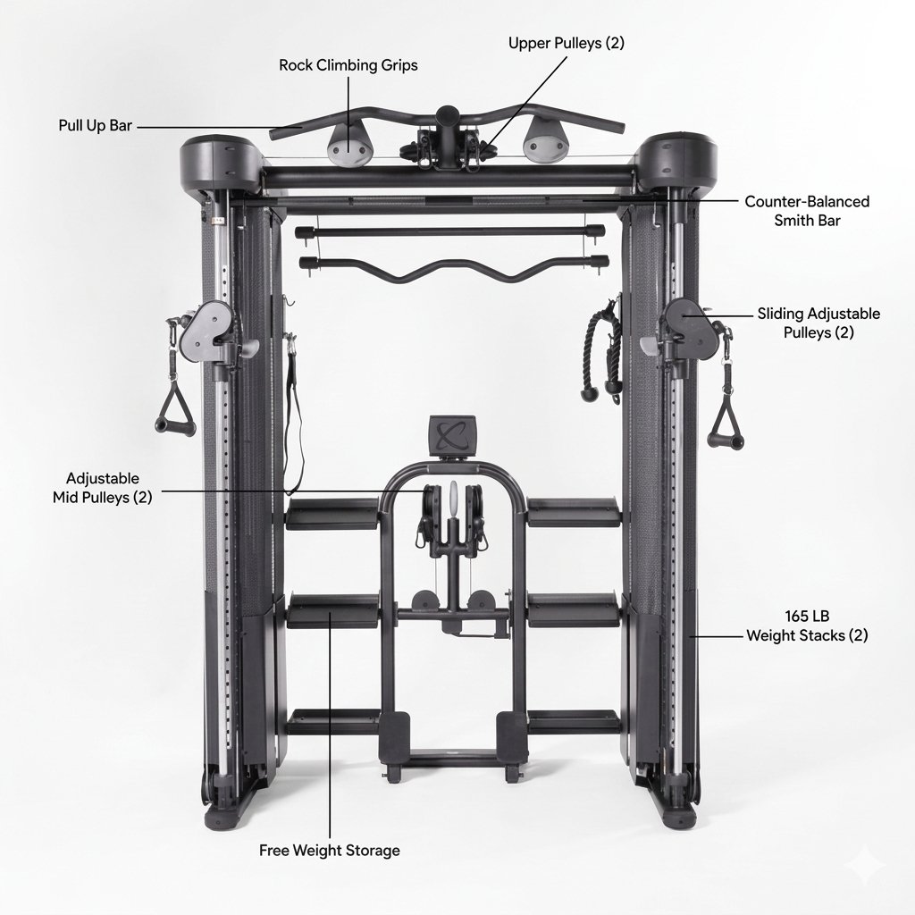 Inspire Fitness FT2 Pro Smith Functional Trainer Bundle INSF71-FL-BUN view 2