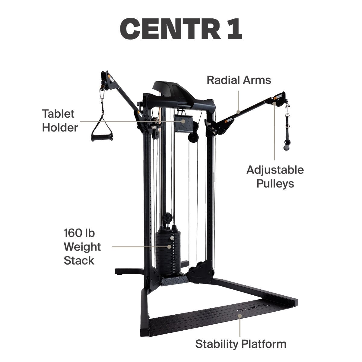 Centr W5X3 Home Gym Functional Trainer INSSFT1 view 2