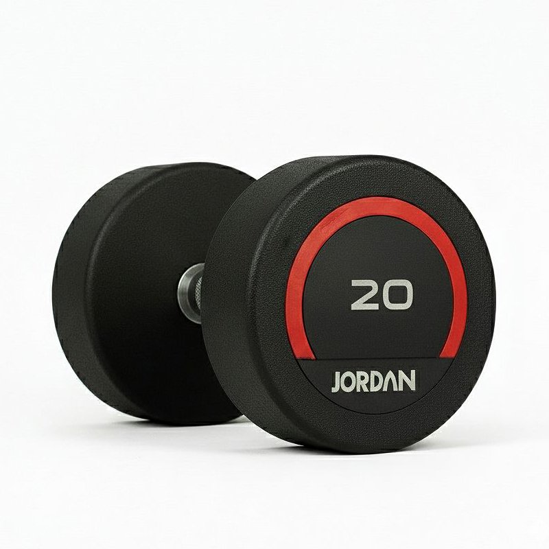 Jordan Ex Display Round Rubber Dumbbell Single Piece view 2