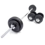 TA Sport Black Barbell and Dumbbell Set with Carry Case 50 Kg JYP50 view 2