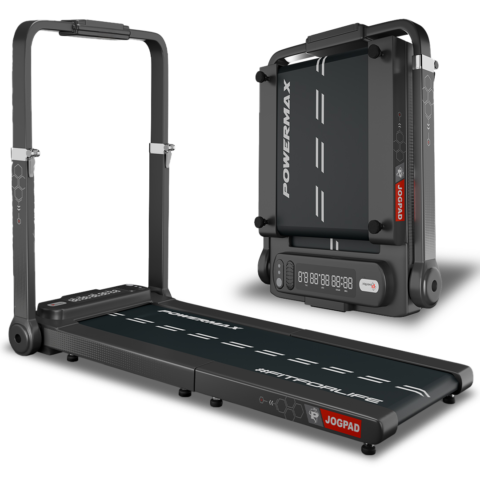 PowerMax JogPad Motorized Treadmill with Remote Control