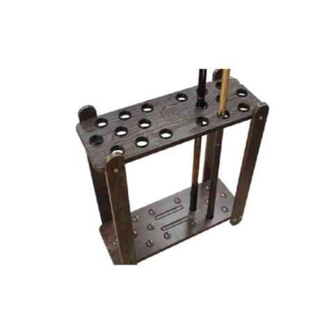 Knight Shot Cue Stand Rectangular 18 Pcs Brown