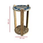 Knight Shot Triangle Cue Stand 9Pcs Brown view 2