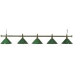 Knight Shot 5-Shades Billiard Lights Green KS-LIGHT-5GRN