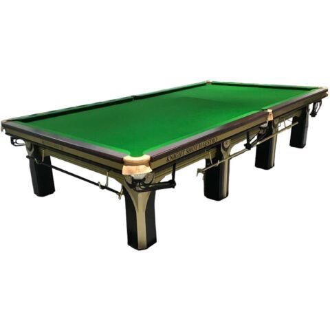 KnightShot Maestro Tournament Snooker Table | 12FT Black & Gold KS-MAES-12FT-BGOLD