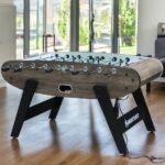 Knight Shot ST132 Home Use Foosball Table with Blue Led Light Natural Darkwood KS-ST132-NDW view 3