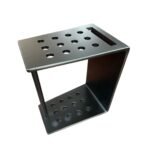 Knight Shot Trapezoid Cue Stand Matte Black 12 Cue Holder with Triangle Storage