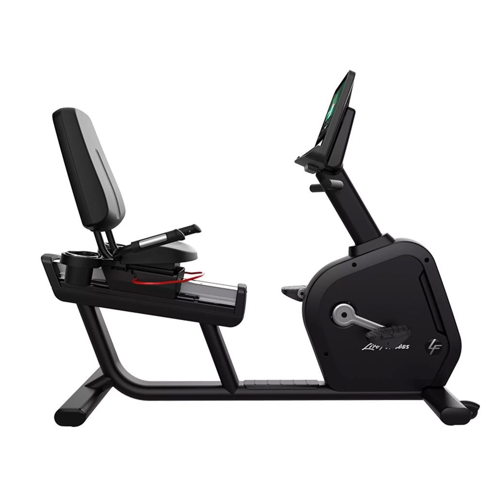 Life Fitness Integrity+ Recumbent Bike with Discover SE4 Console view 2