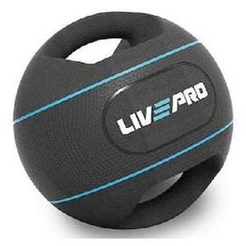 LivePro Double Grip Medicine Ball LP8111-04 Black/Blue