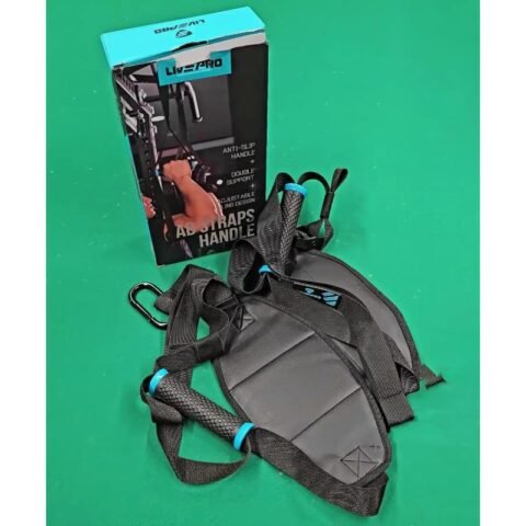 LivePro Ab Straps Handle LP8714 Black – Hanging Abdominal Straps for Pull-Up Bar & Core Training