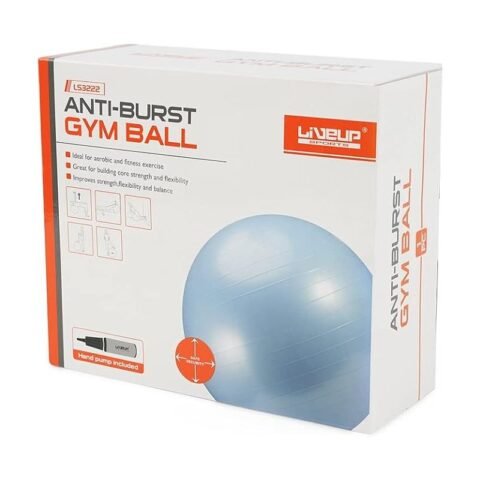 LiveUp Anti Burst Gym Ball LS3222 55CM Blue