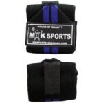 MK Sports Lifting Straps -Black/Blue LSBBL view 4