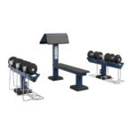 Street Barbell Light Dumbbell and Bench Set Flat & Preacher Weight Training MB-7-33