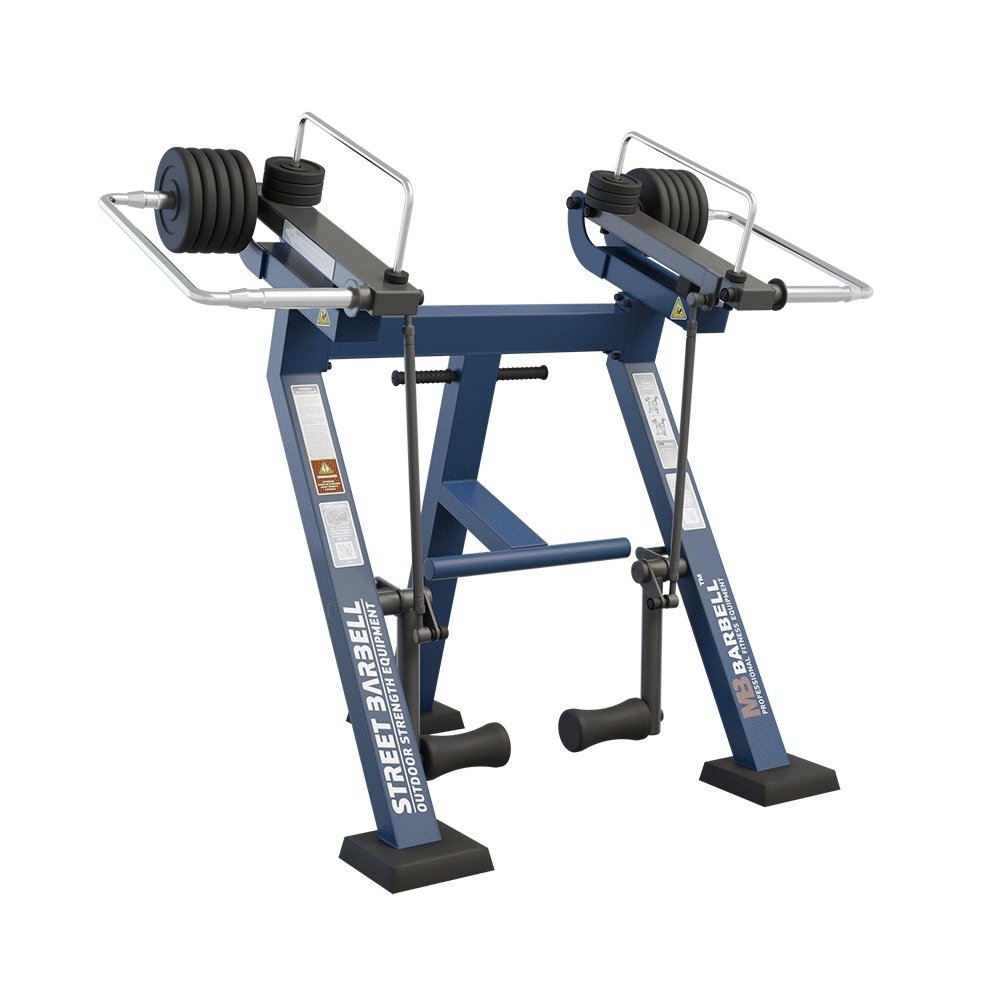 Street Barbell Leg Curl Machine Heavy Duty Hamstring & Calf Trainer MB-7-43