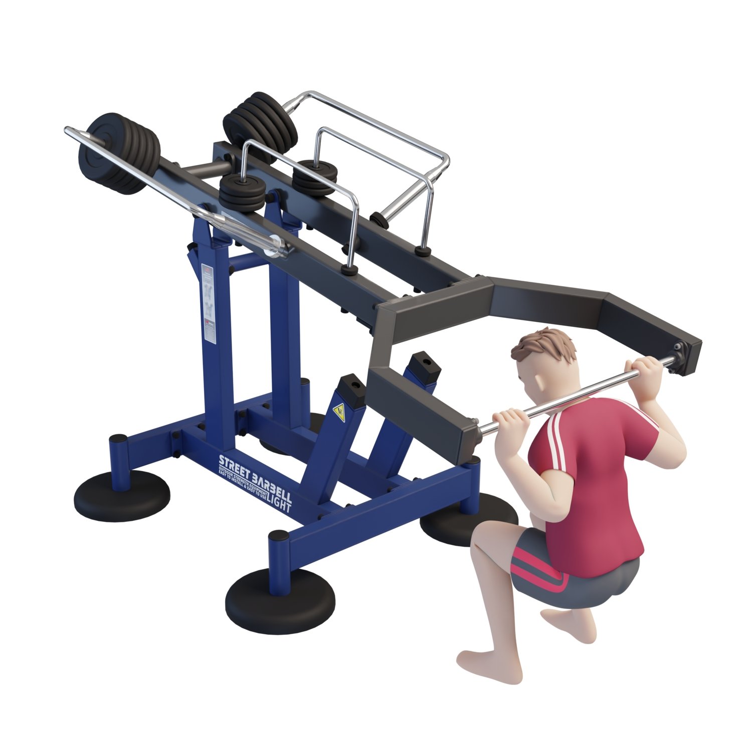 Street Barbell Multi Bar Full Body Strength Training Machine MB-7-68 view 4