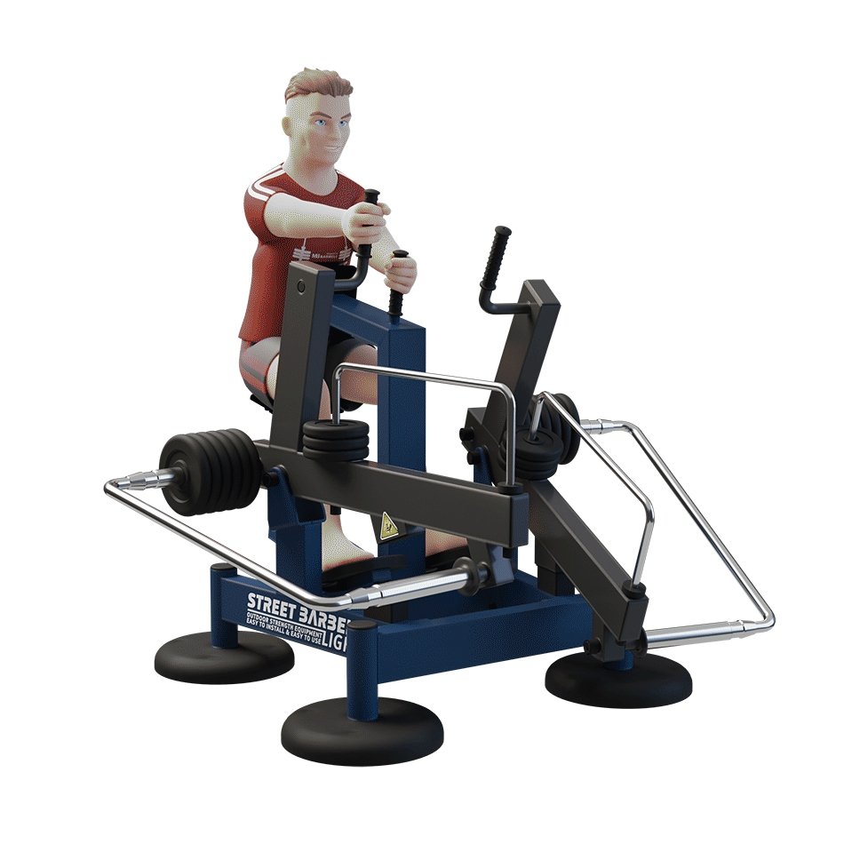 Street Barbell Seated Row Machine Back Strength Trainer MB-7-70 view 4