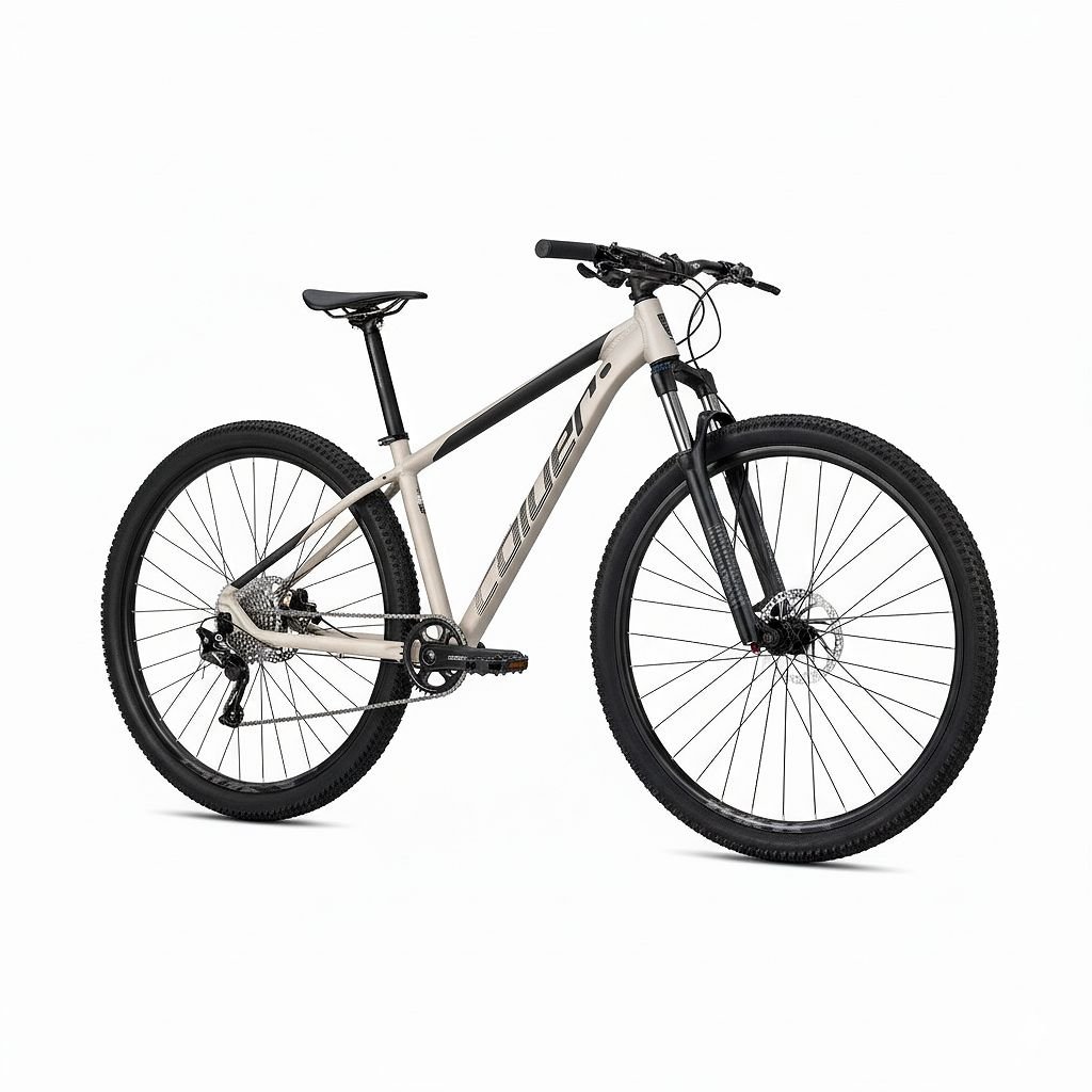 Coluer Pragma 29 Deore 12 (Judy Air) Mountain Bike Matte Silver 29″ Aluminium Frame view 2