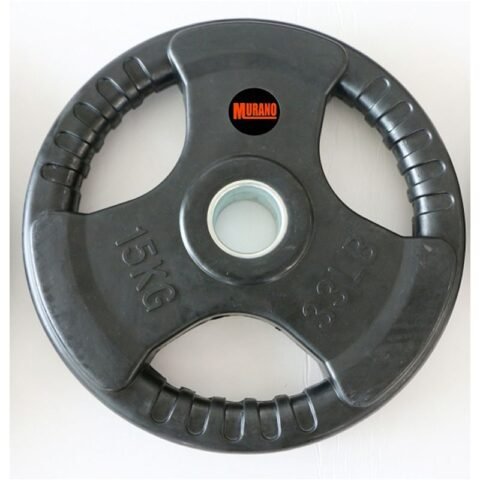 Murano Olympic Rubber Weight Plate Black