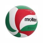 Molten PU Leather Laminated White Volleyball Red/Green Size 5 MLT-V5M4500 view 2