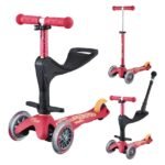 Micro Mini Deluxe 3-in-1 Deluxe Plus Convertible Ride-On and Scooter for Ages 1 to 5 Rubin Red MMD056 view 2
