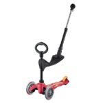 Micro Mini Deluxe 3-in-1 Deluxe Plus Convertible Ride-On and Scooter for Ages 1 to 5 Rubin Red MMD056 view 3
