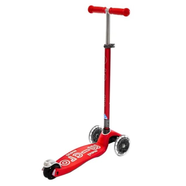 Micro Maxi Deluxe LED Scooter Red MMD068 view 2