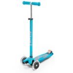 Micro Maxi Deluxe LED Scooter Aqua MMD078