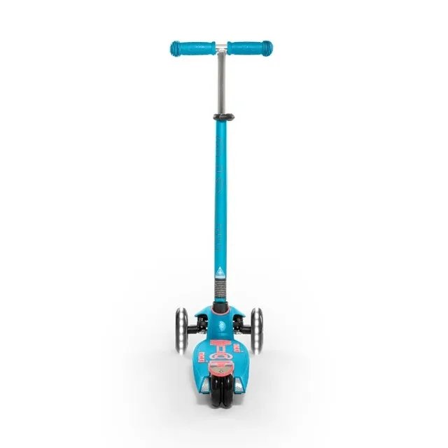 Micro Maxi Deluxe LED Scooter Aqua MMD078 view 3