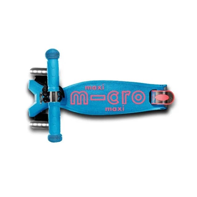 Micro Maxi Deluxe LED Scooter Aqua MMD078 view 4