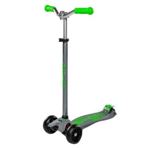 Micro Deluxe Pro Scooter Grey/Green MMD089