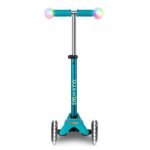 Micro Mini Deluxe Magic LED Kids Scooter Aqua MMD131 view 2