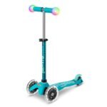 Micro Mini Deluxe Magic LED Kids Scooter Aqua MMD131