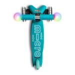 Micro Mini Deluxe Magic LED Kids Scooter Aqua MMD131 view 3