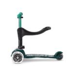 Micro Mini 3-in-1 Deluxe Eco LED Scooter with Light-Up Wheels Green MMD167 view 2