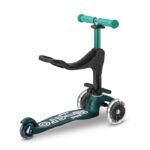 Micro Mini 3-in-1 Deluxe Eco LED Scooter with Light-Up Wheels Green MMD167 view 3