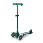 Micro Mini 3-in-1 Deluxe Eco LED Scooter with Light-Up Wheels Green MMD167 view 4
