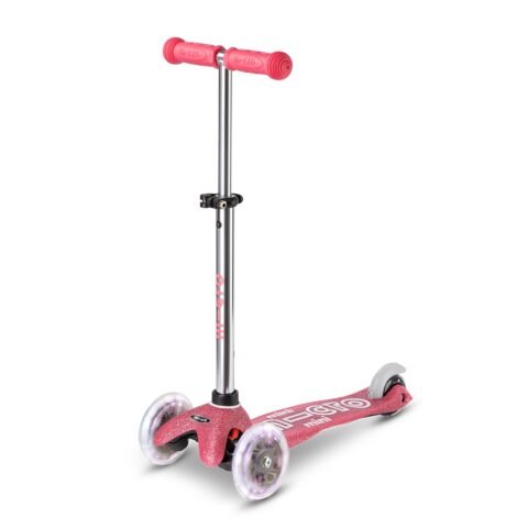 Micro Mini Deluxe Fairy Glitter LED 3-Wheel Scooter Pink MMD208