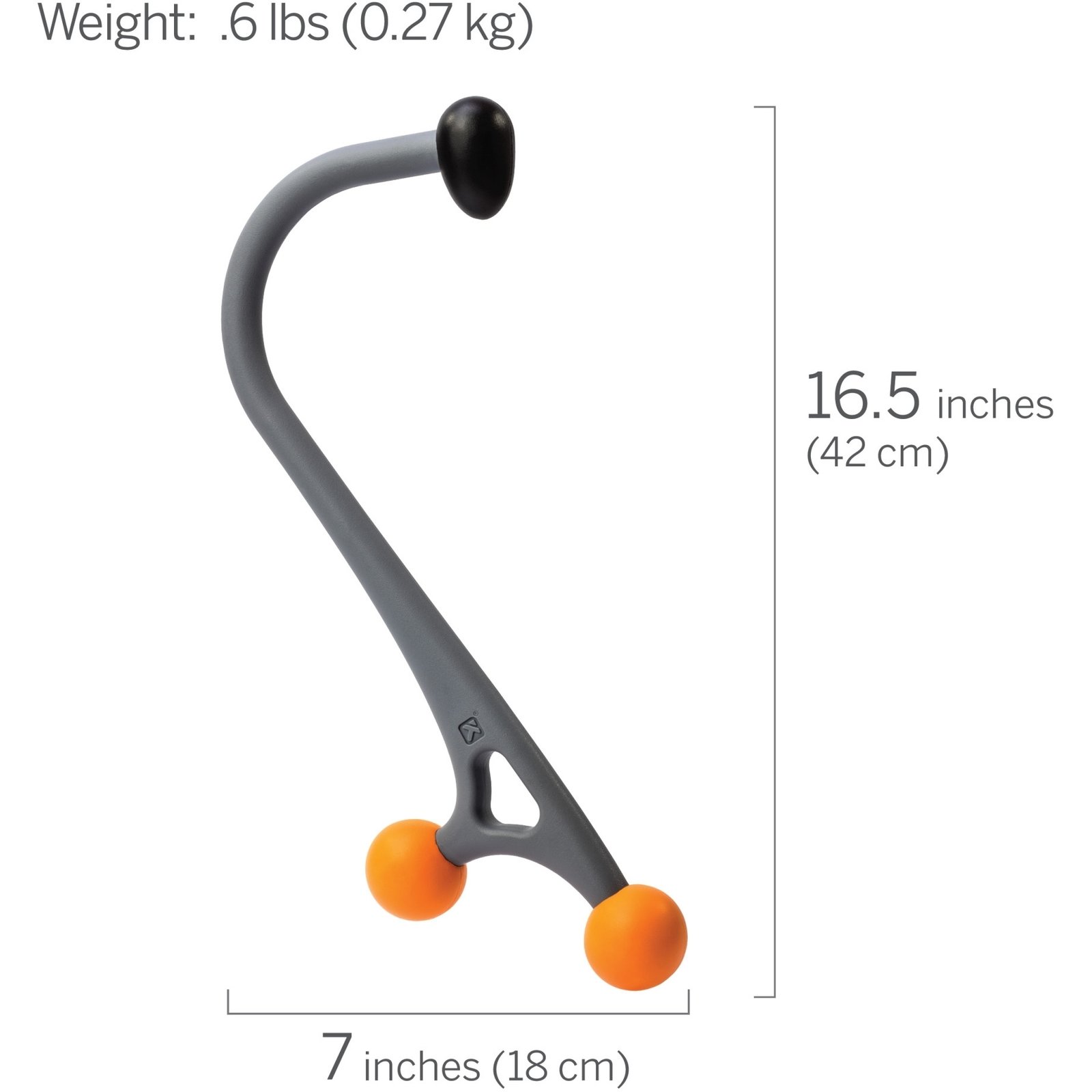 Trigger Point AcuCurve Massage Cane with Dual Rollers MP21130 view 2