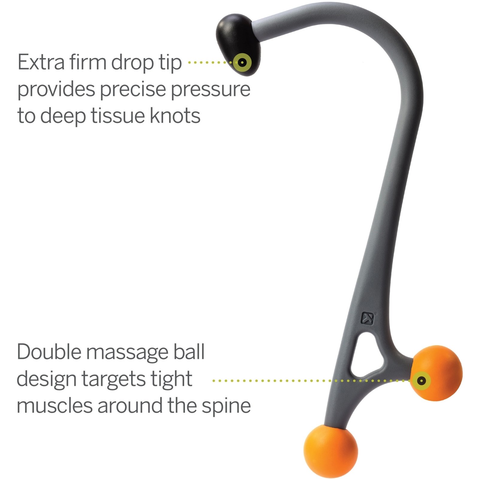 Trigger Point AcuCurve Massage Cane with Dual Rollers MP21130 view 3